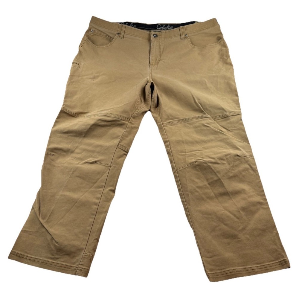 Cabela's Canvas Pants Mens Size 44x30 Classic Fit Brown Outdoor Workwear Hiking